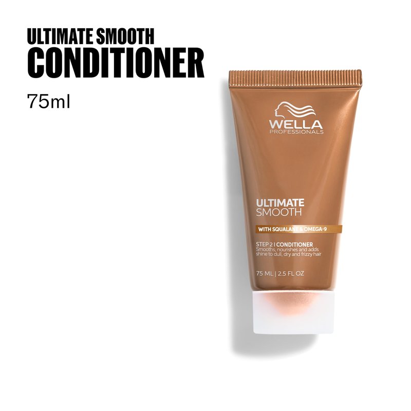 Wella Professionals ULTIMATE SMOOTH Conditioner | Treatment for Dry & Frizzy Hair | With Squalane & Omega 9 | 2.5 Fl Oz