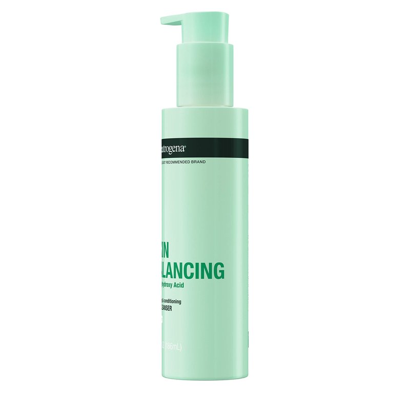 Neutrogena Skin Balancing Kaolin Clay Cleanser with 2% Polyhydroxy Acid (PHA), Mattifying & Conditioning Face Wash for Oily Skin, Paraben-Free, Soap-Free, Sulfate-Free, 6.3 oz
