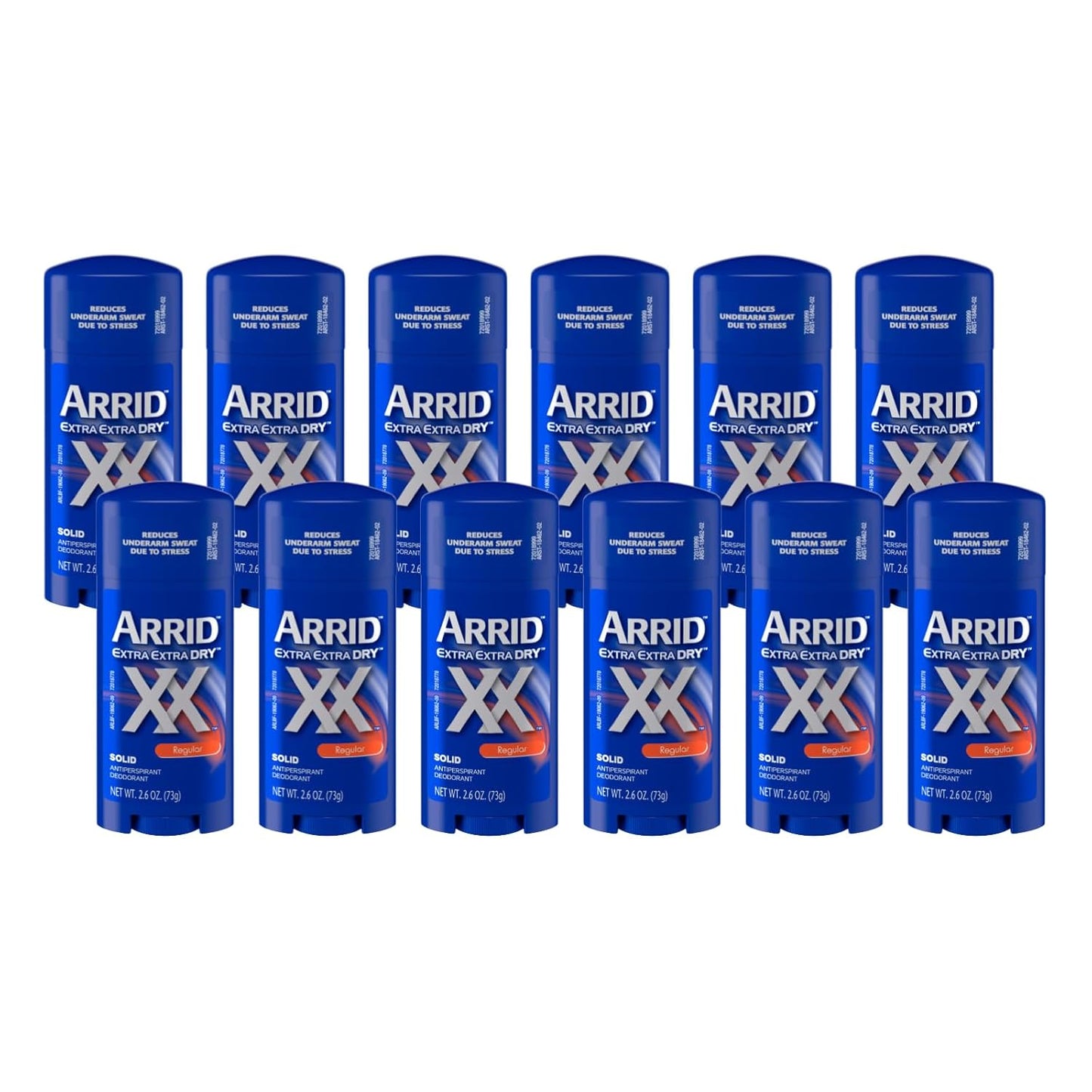 Arrid XX Extra Extra Dry Antiperspirant Deodorant - Regular 2.6 oz | Pack of 12