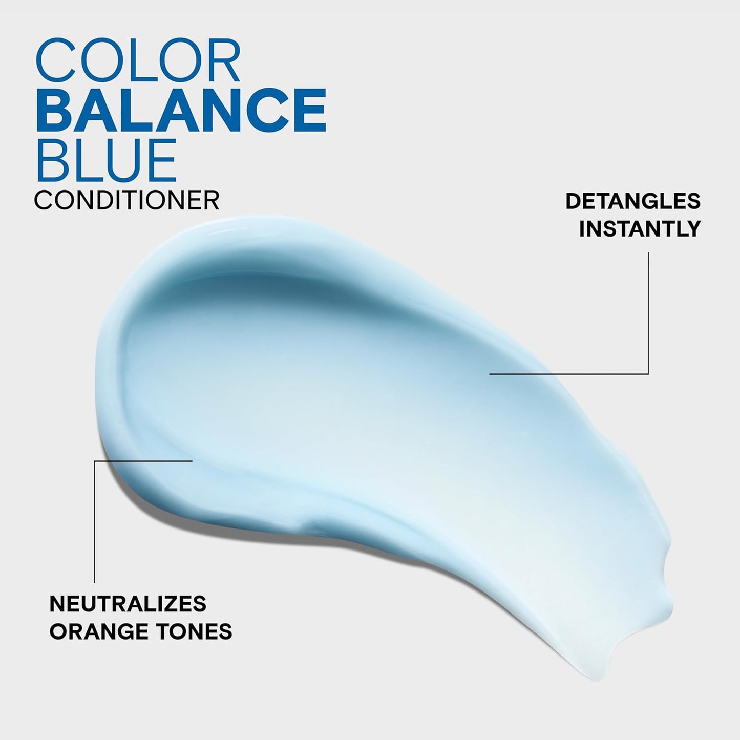 Joico Color Balance Blue Conditioner - Eliminate Brassy Tones & Boost Shine | For Lightened Brown Hair | UV Protection