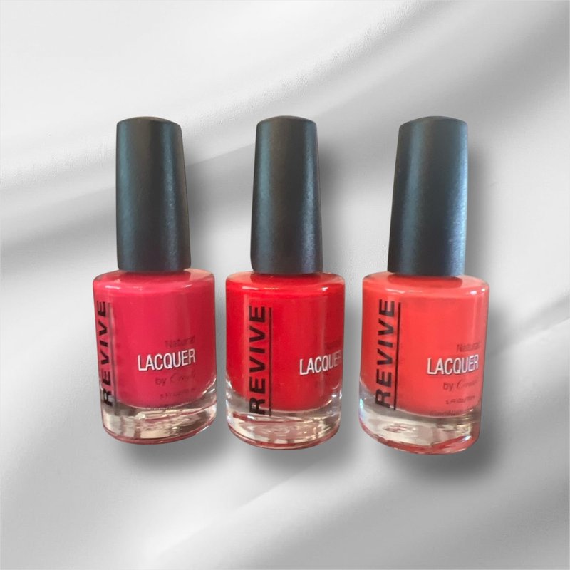 Cindi Nails Brighten Your Day Nail Polish Set – 3-Pack Vibrant Shades in Coral Reef, Getting Reddy, and Pinky Swear – 7-Free, Non-Toxic, All Natural, Long-Lasting