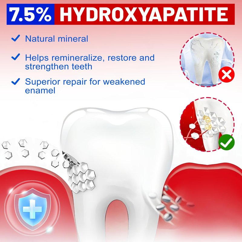 SP-8 Probiotic Whitening Toothpaste, 8 Probiotics Plus Formula for Teeth Whitening, Strengthening and Enamel Protection，Mint Flavor, Fresh Breath, Fluoride-Free (3)