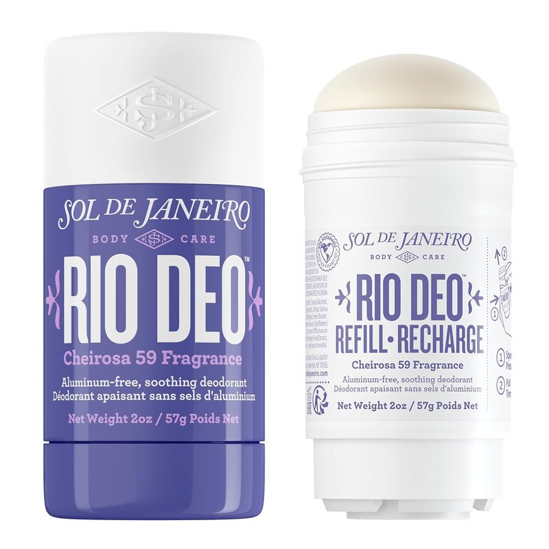 Sol De Janeiro Cheirosa 59 Rio Deo - Aluminum-Free Deodorant with Refill Cartridge | Long-Lasting Freshness