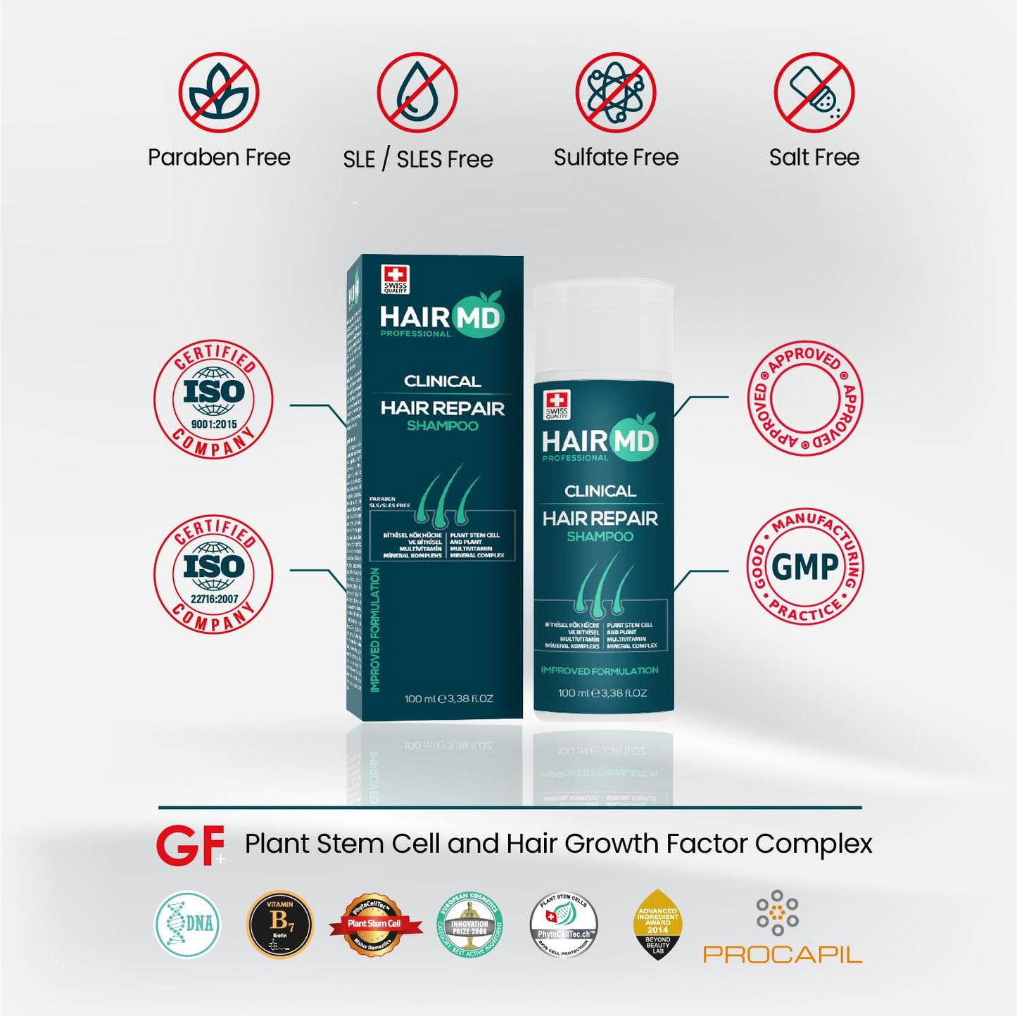HairMD Clinical Hair Repair Shampoo 100 ml