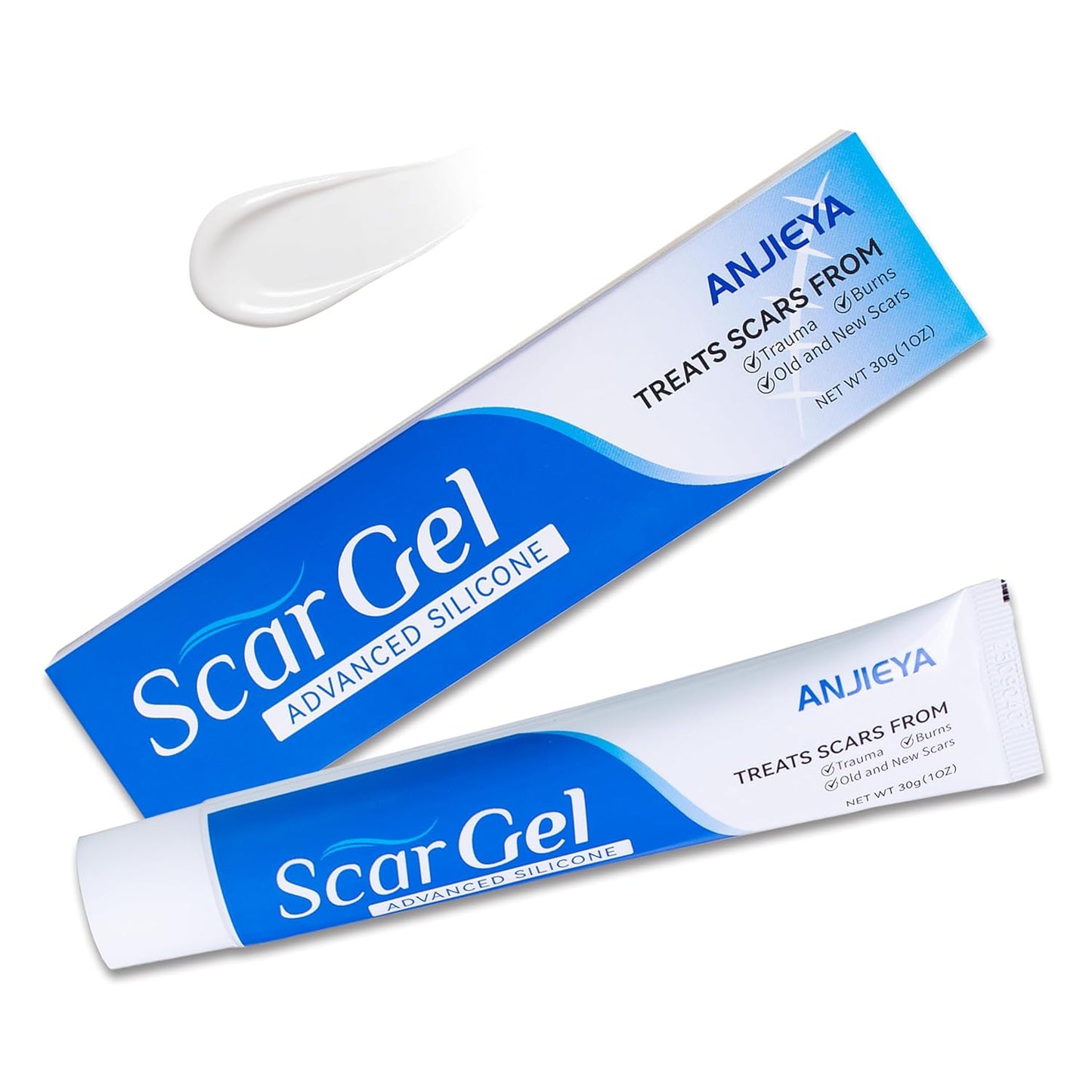 Silicone Scar Gel - Advanced Scar Cream for Old & New Scars | Fades C-Section, Keloids, Stretch Marks, Burns