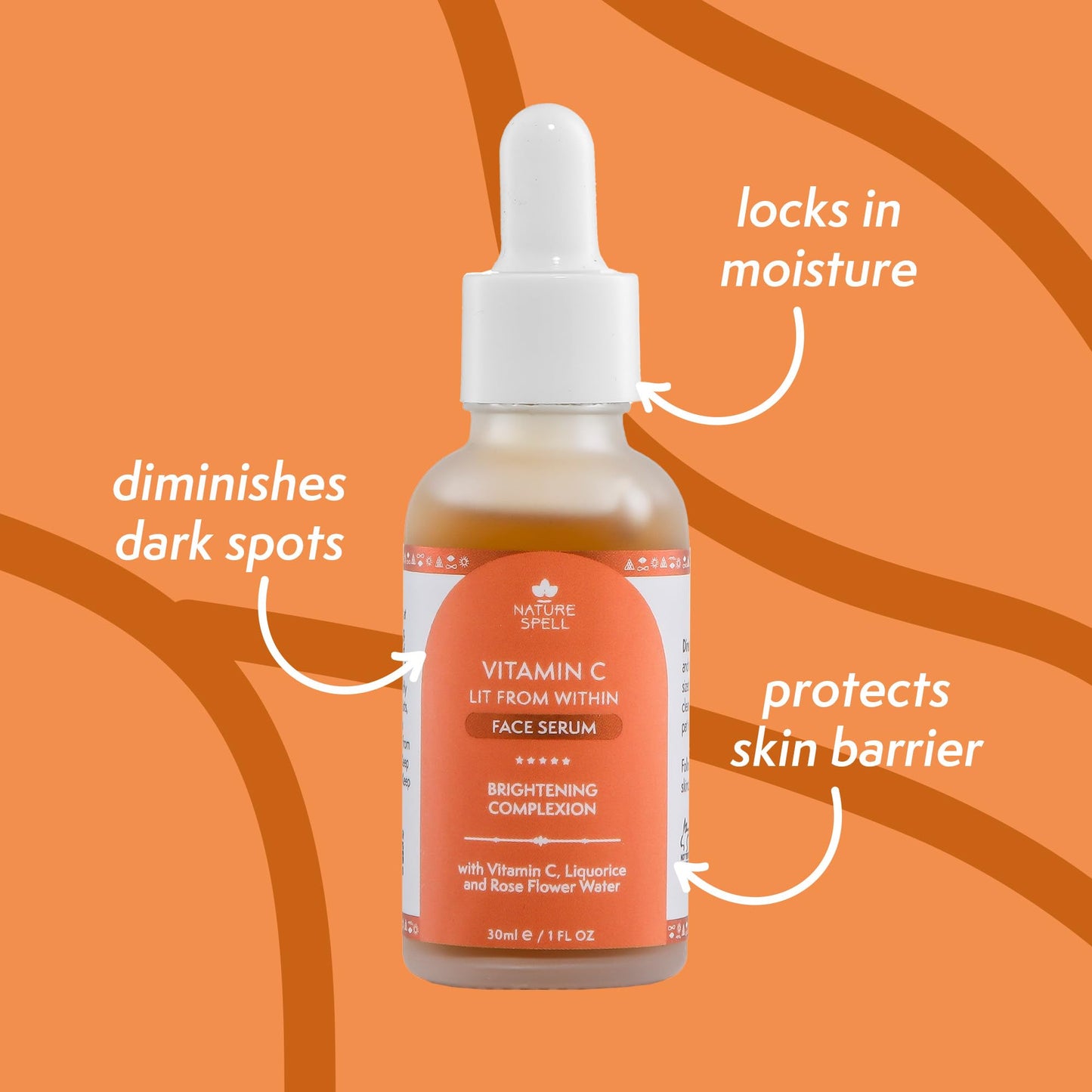 Nature Spell Vitamin C Face Serum, Reduces Signs of Aging, 1 fl oz