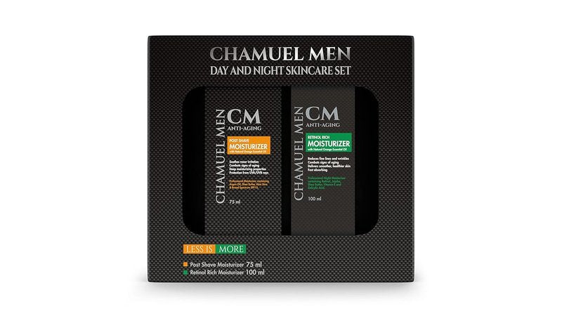Men's Day & Night Skincare Set - Anti-Aging Moisturizer & Retinol Night Cream | Organic Ingredients