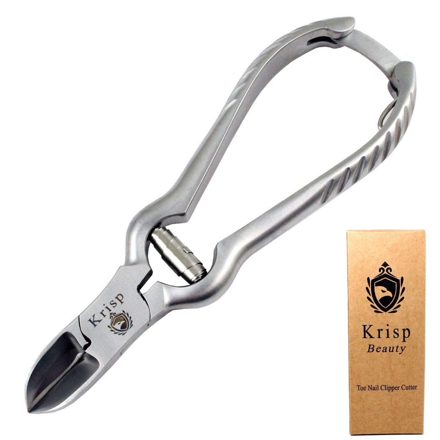 Professional Toenail Clippers for Thick Toe Nails - Heavy Duty Medical Grade Podiatry Stainless Steel Nail Clippers Cutter Trimmer Toenail Scissors for Men Seniors Podiatrist Tools (Silver, 6.25 Inch)
