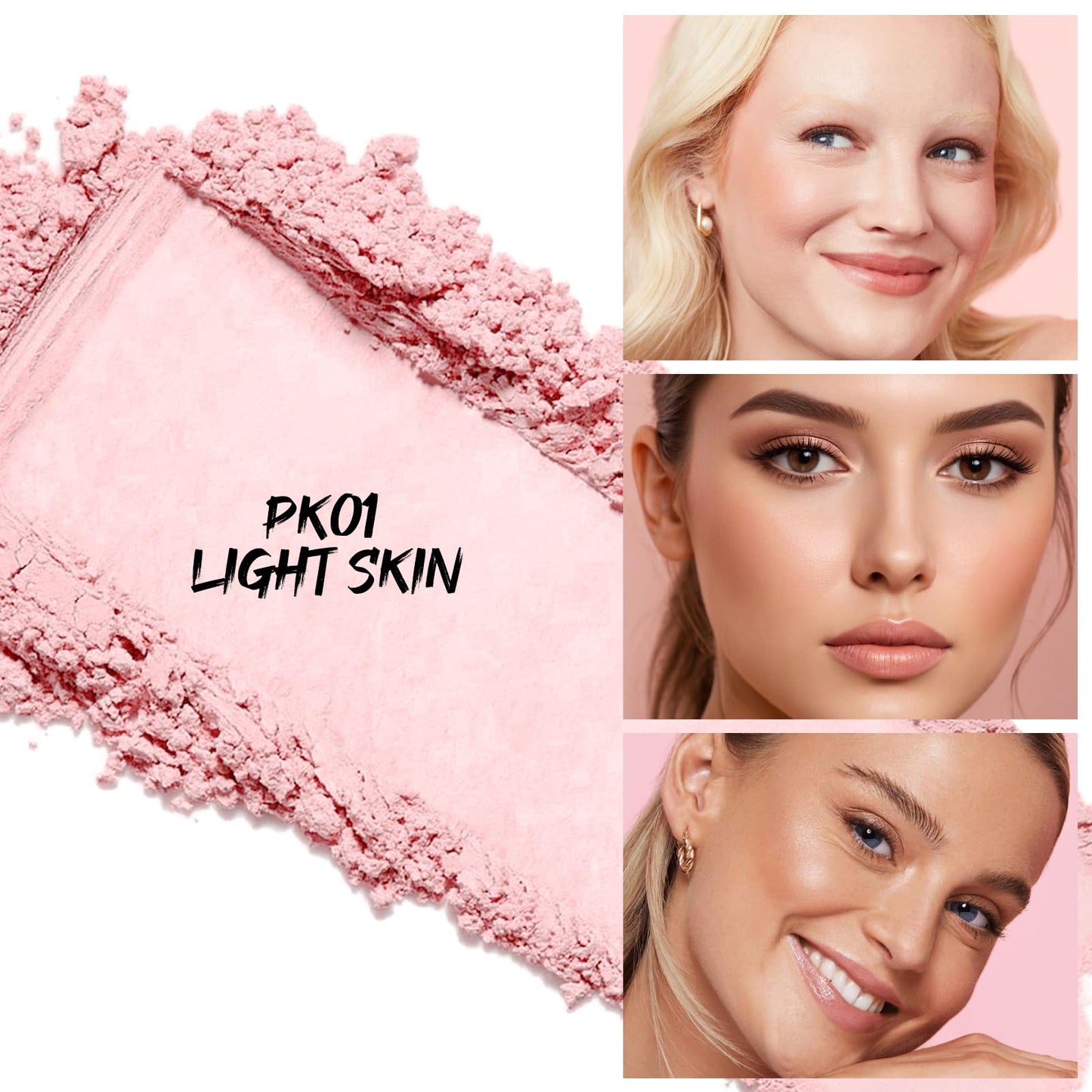 FOCALLURE Loose Setting Powder,Long Lasting Oil Control Face Powder,Lightweight Face Finishing Powder, Shimmer and Skin-Smoothing Makeup Powder,CC01