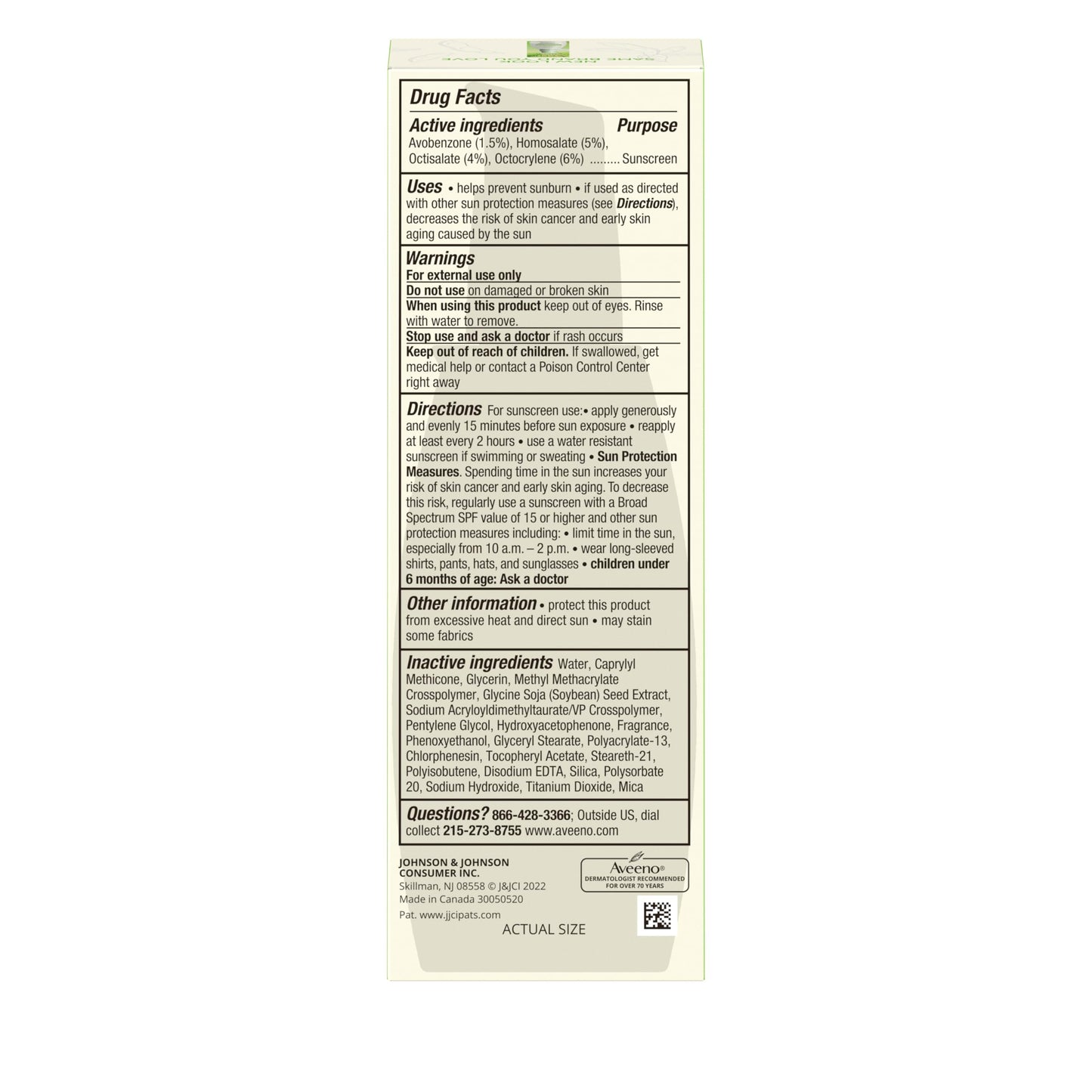 Aveeno Positively Radiant Face Moisturizer with SPF 30 Sunscreen, Hydrating Facial Moisturizer with Soy Extract to Visibly Improve Skin Tone and Texture, Hypoallergenic Formula, Oil-Free, 2.3 Fl Oz