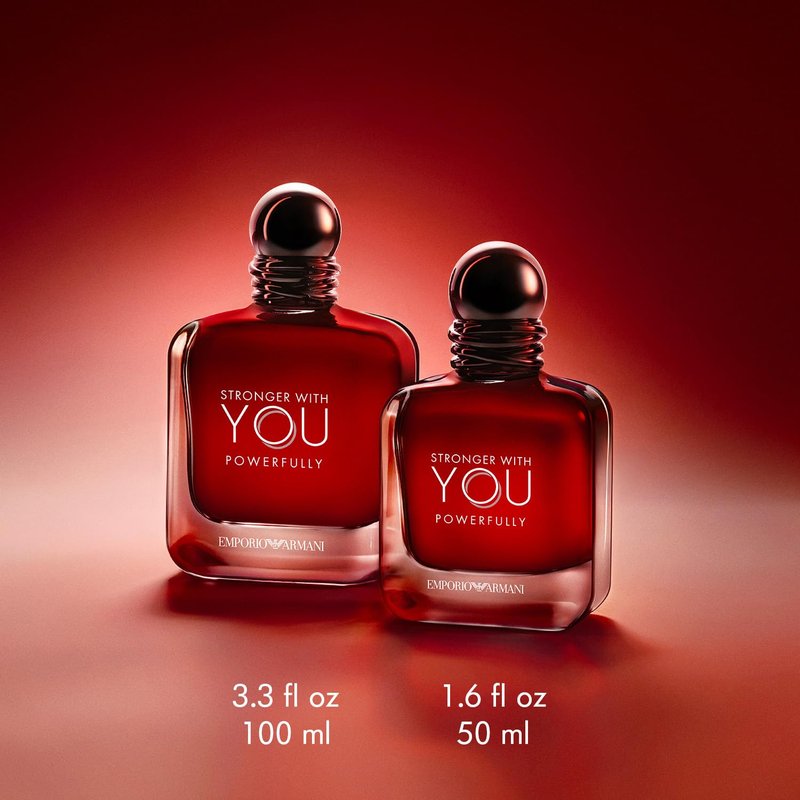 Armani Beauty Stronger With You Cologne for Men - Warm Spicy Fragrance with Chestnut & Cherry | 3.4 oz