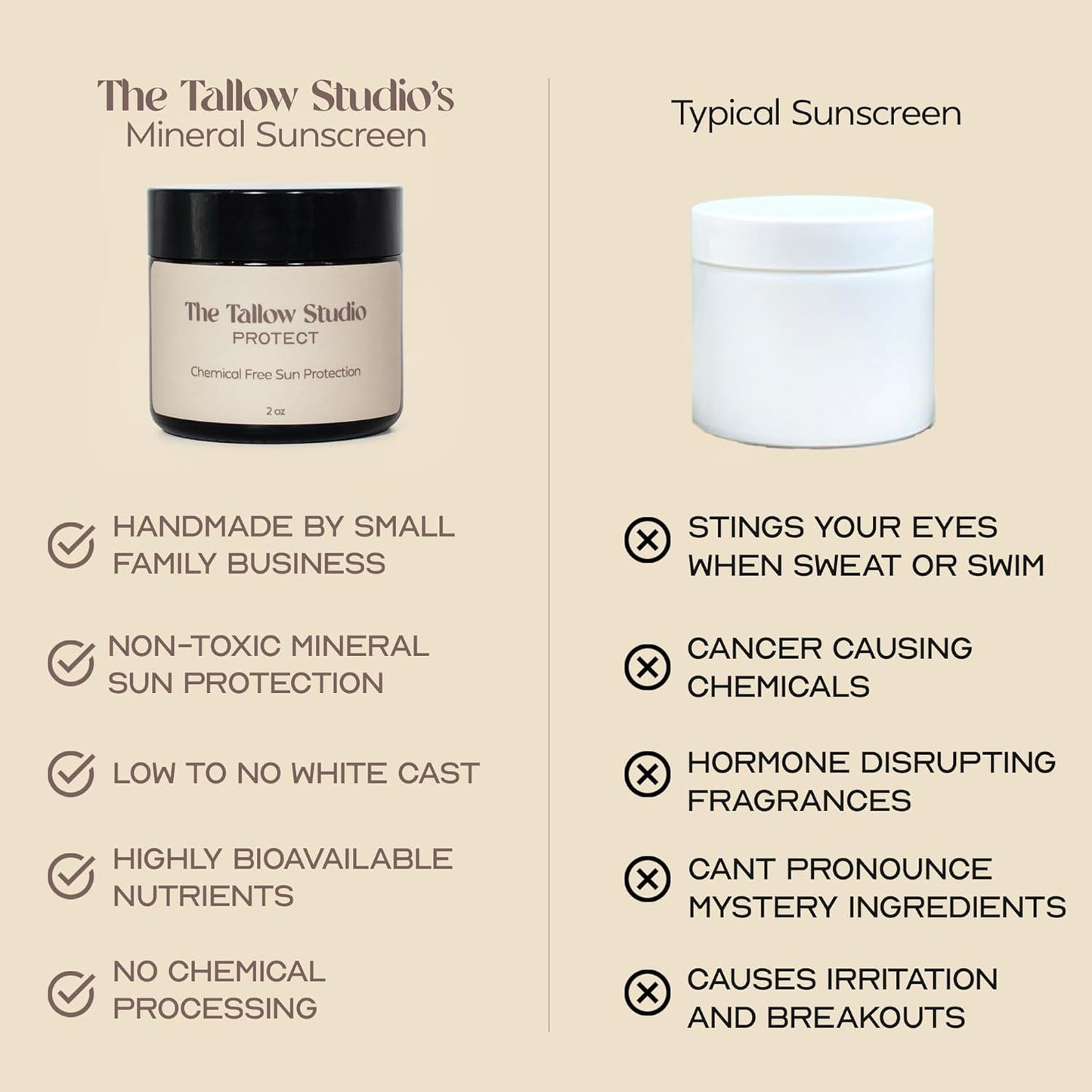 Mineral Sunscreen for Sensitive Skin - Organic Lavender Scent | SPF 30 Chemical-Free Protection with Non-Nano Zinc Oxide | Non-Greasy Balm for Face & Body (4oz)