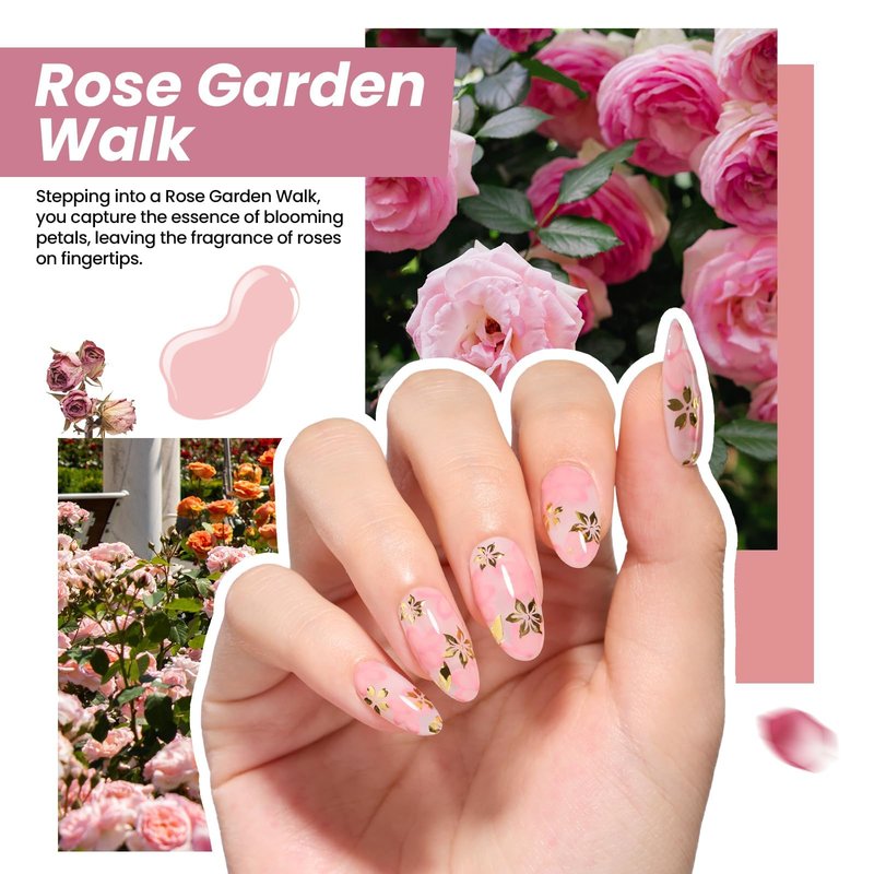 Beetles Gel Nail Polish Kit with U V Light 25Pcs Rose Garden Walk Nude Pink Gel Polish Set with Base Top Coat Starter Kit DIY Home Nail Art Decoration Gift for Women Girls