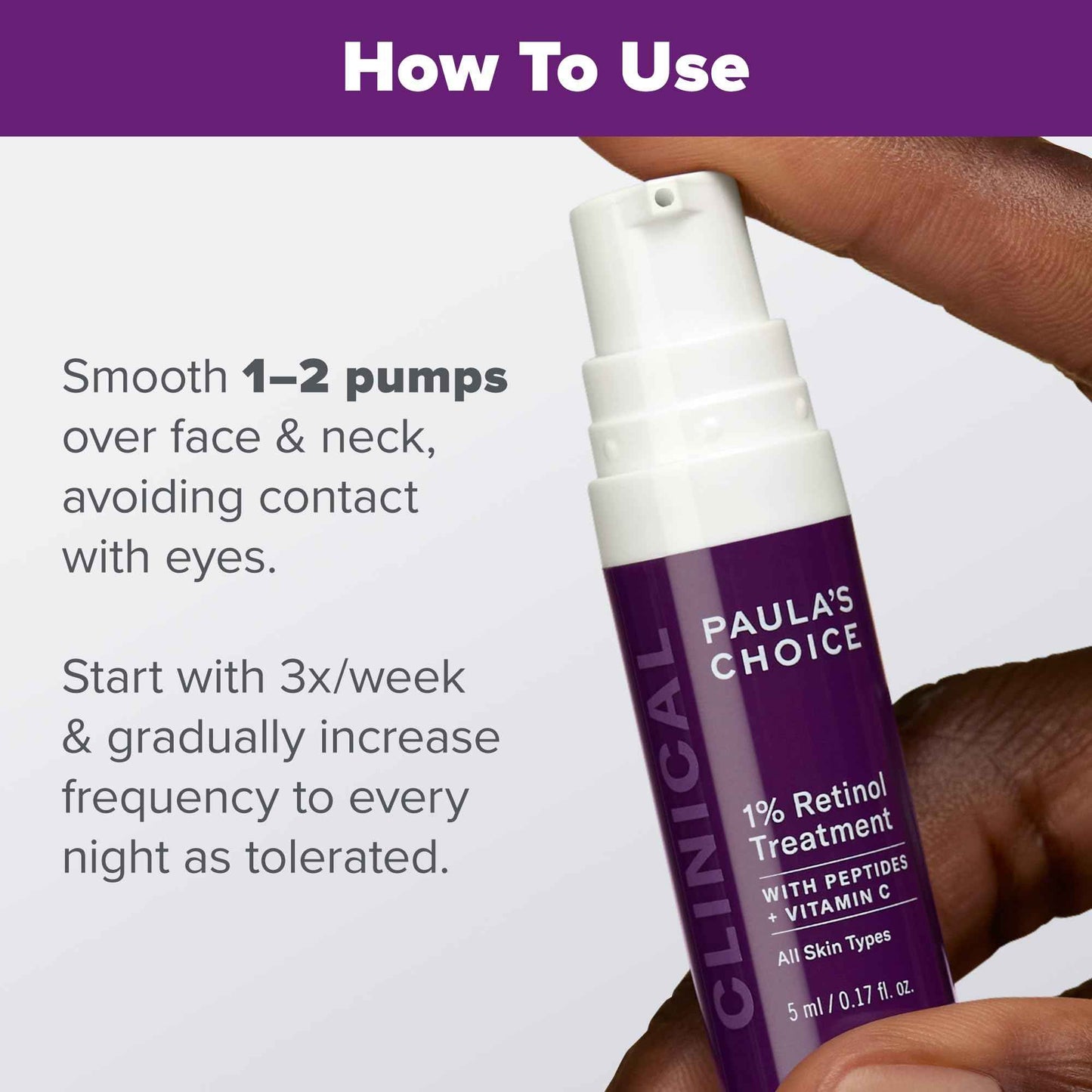 Paula's Choice CLINICAL 1% Retinol Treatment Cream with Peptides, Vitamin C & Licorice Extract, Anti-Aging & Wrinkles, Travel Size. PACKAGING MAY VARY.