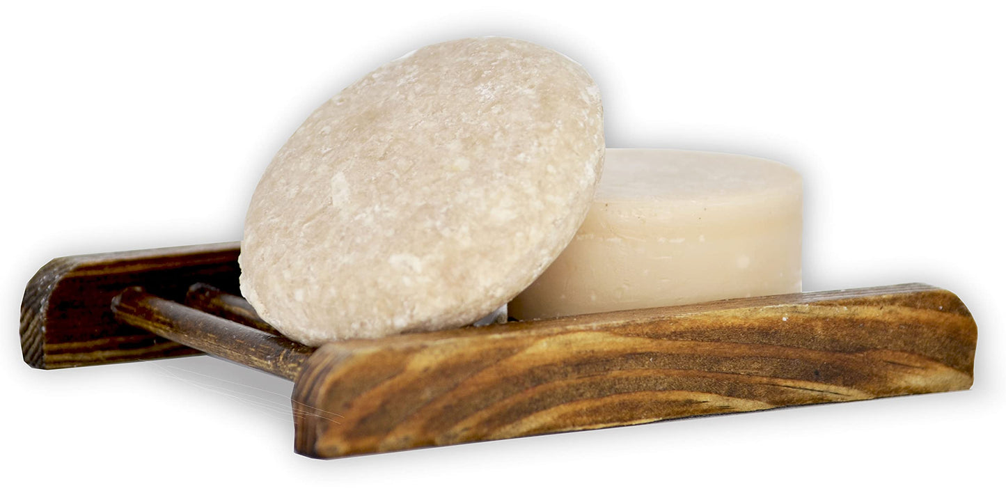 Lulu Candles | Jasmine, Oud & Sandalwood | Shampoo & Conditioner Bar Set | Made in the USA | 3 Oz. Shampoo Bar & 1 Oz. Conditioner Bar