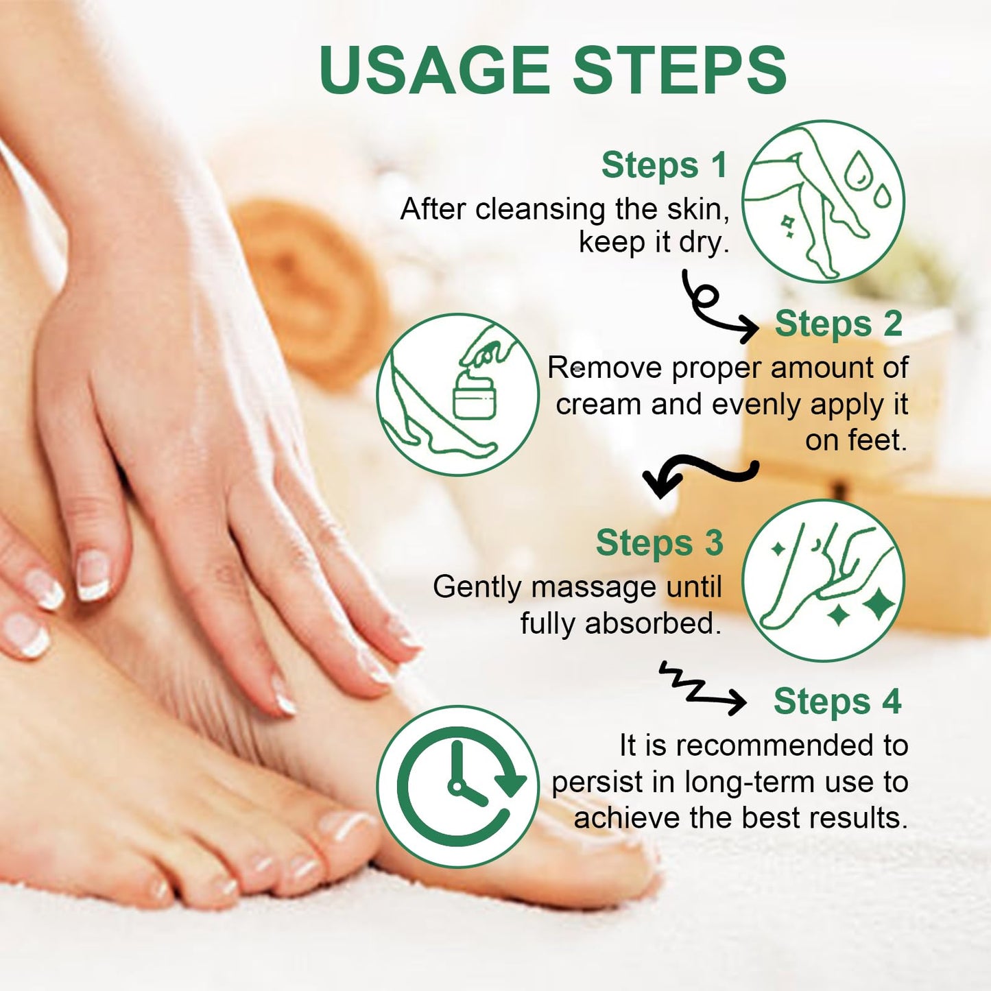 LEBARED Urea Cream 40 Percent For Feet Maximum Strength, Plus 2% Salicylic Acid with Hyaluronic Acid, Urea Foot & Hand Cream for Dry Cracked, 4.6 oz