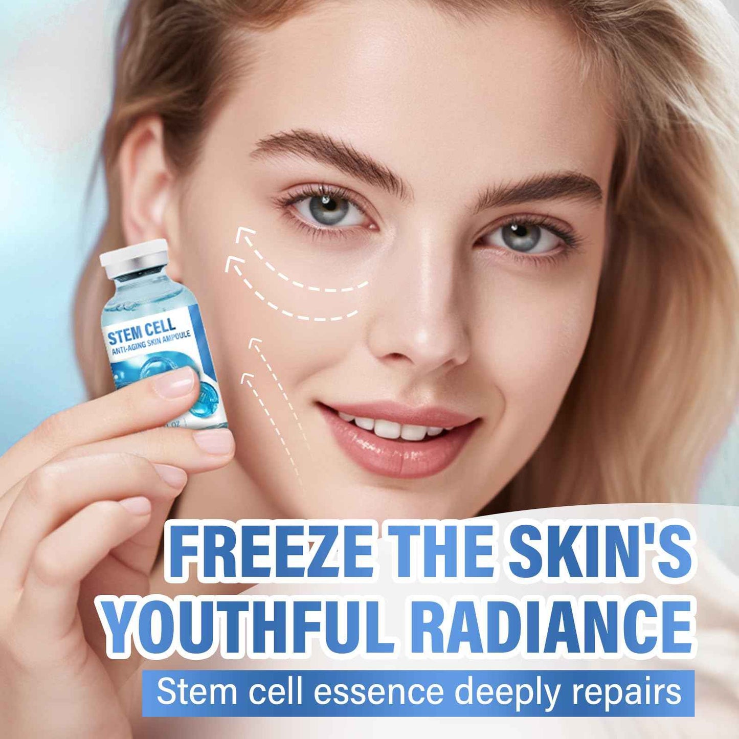 Stem Cell Serum for Face,Face Serum to Fight Against Age,Microneedling S-erum Nourishes Skin,Reduces Wrinkles,Supports Use With Microneedling