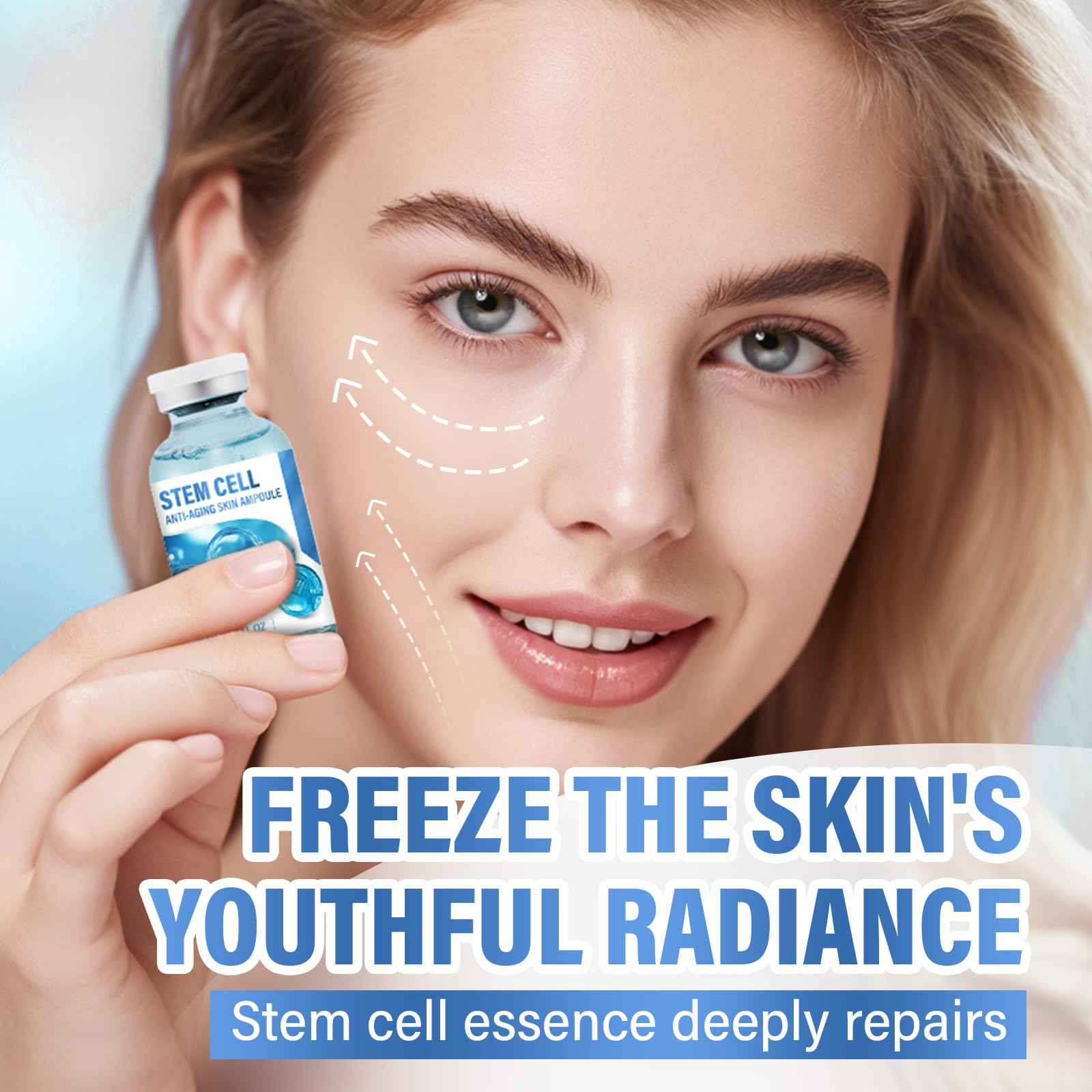 Stem Cell Serum for Face,Face Serum to Fight Against Age,Microneedling S-erum Nourishes Skin,Reduces Wrinkles,Supports Use With Microneedling