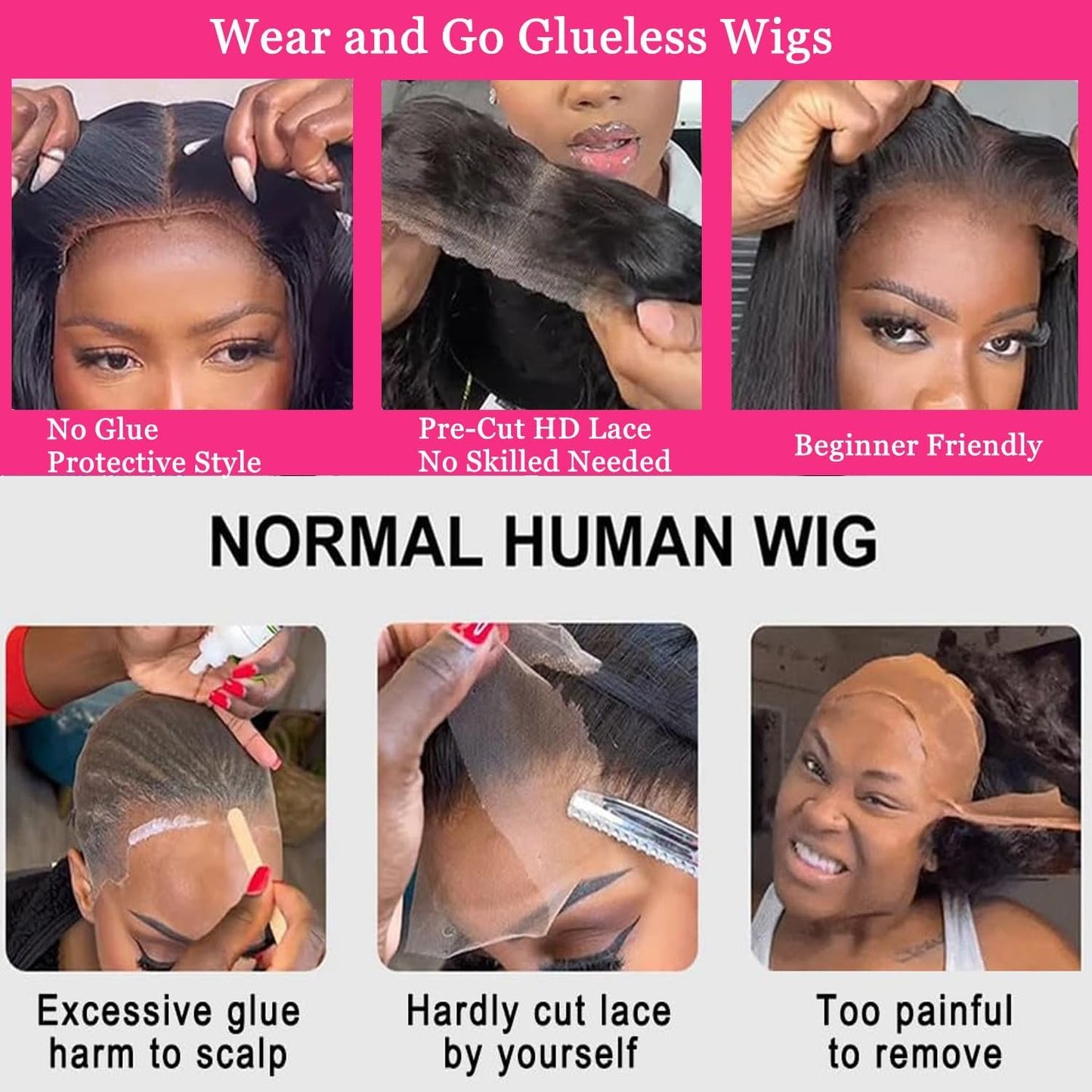 Keytac Deep Wave BOB Wig Human Hair 13x4 HD Curly BOB Lace Front Wigs Human Hair Pre Plucked Wear And Go Glueless Short Curly Frontal BOB Wigs For Black Women Wet And Wavy 12 Inch