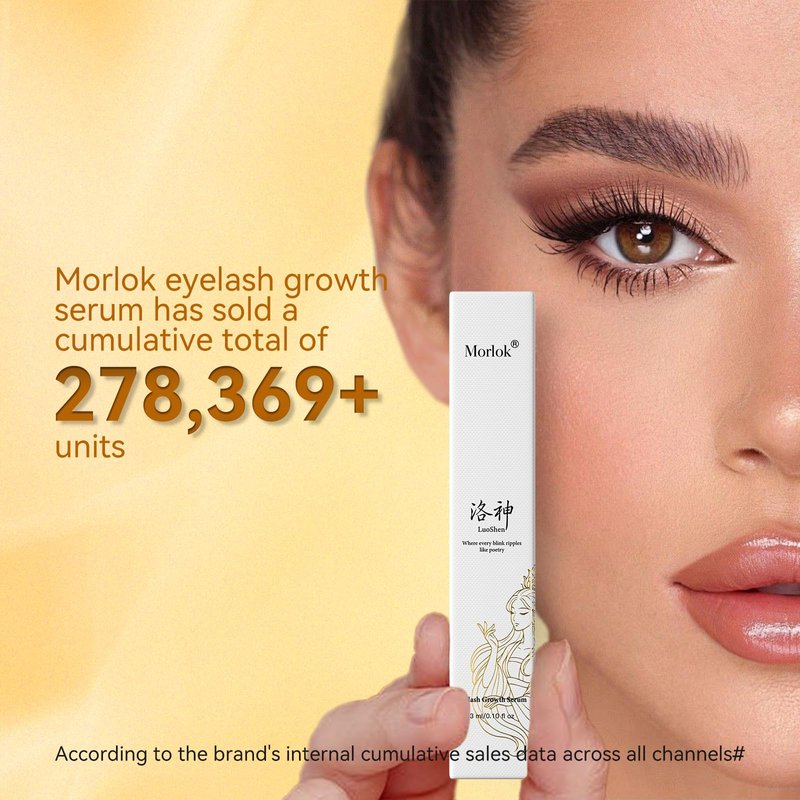 Eyelash Growth Serum, Eye Lash and Eyebrow Enhancing Serum for Women & Men - with Advanced Formula to Boost Longer Fuller and Thicker Lashes and Eyebrows, Gentle & Vegan for Sensitive Eyes (3 mL)