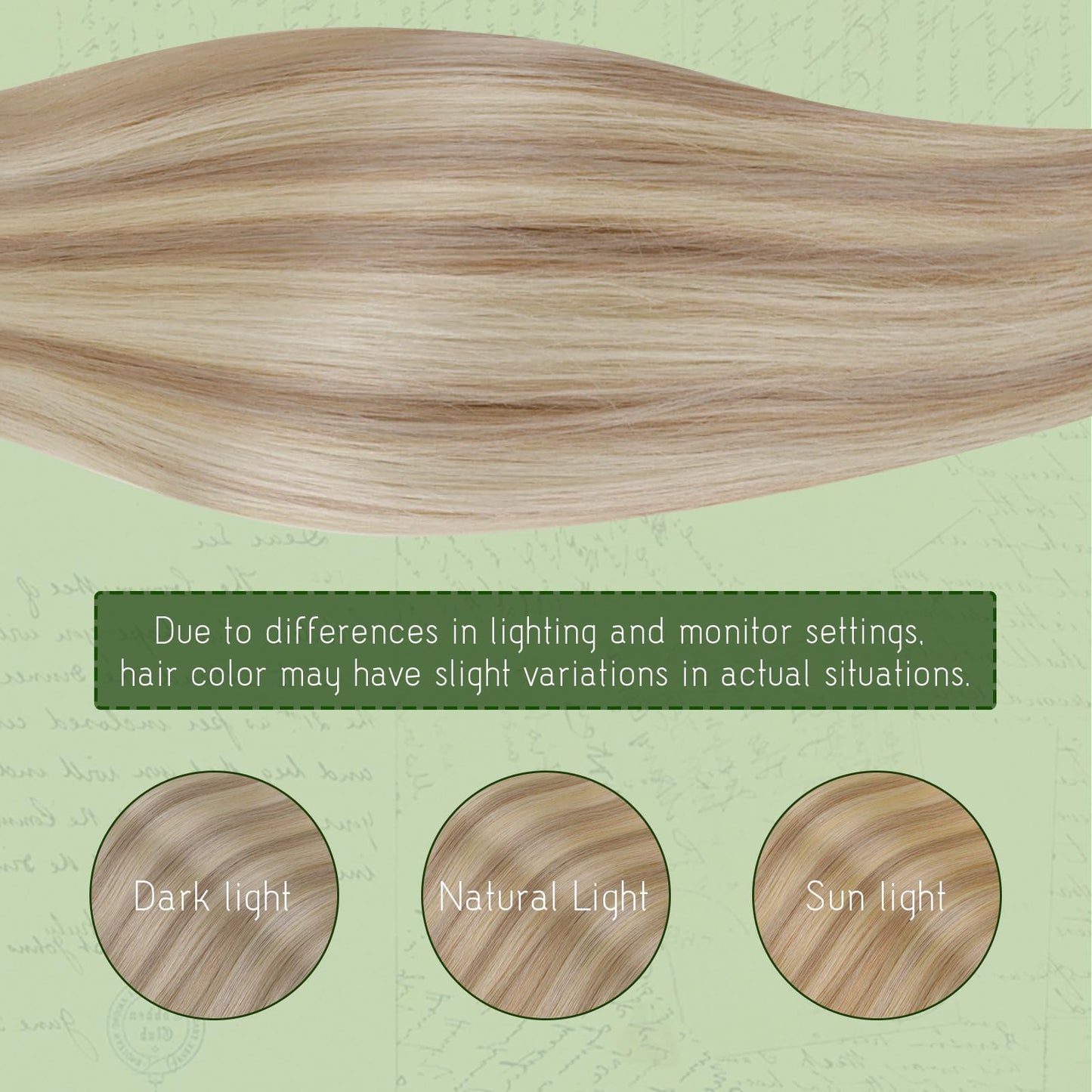 RUNATURE Blonde Clip in Hair Extensions Human Hair, Real Hair Extensions Clip in Human Hair, Remy Thick Hair for Women, Double Weft, 12 Inch 80g 7pcs #18P60 Ash Blonde HIghlight