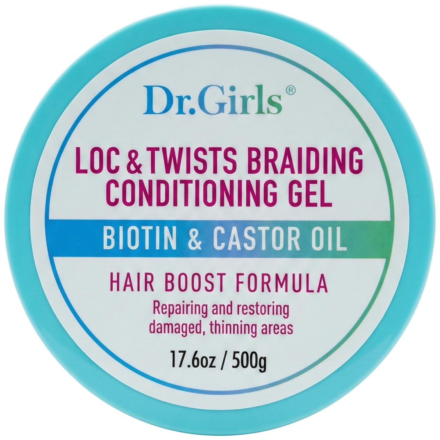 R&B Collection Dr. Girls Braiding conditioning Gel / 24 Hour Hold/Extra Mega Hold/17.6oz (Sea Moss+ Tea Tree)