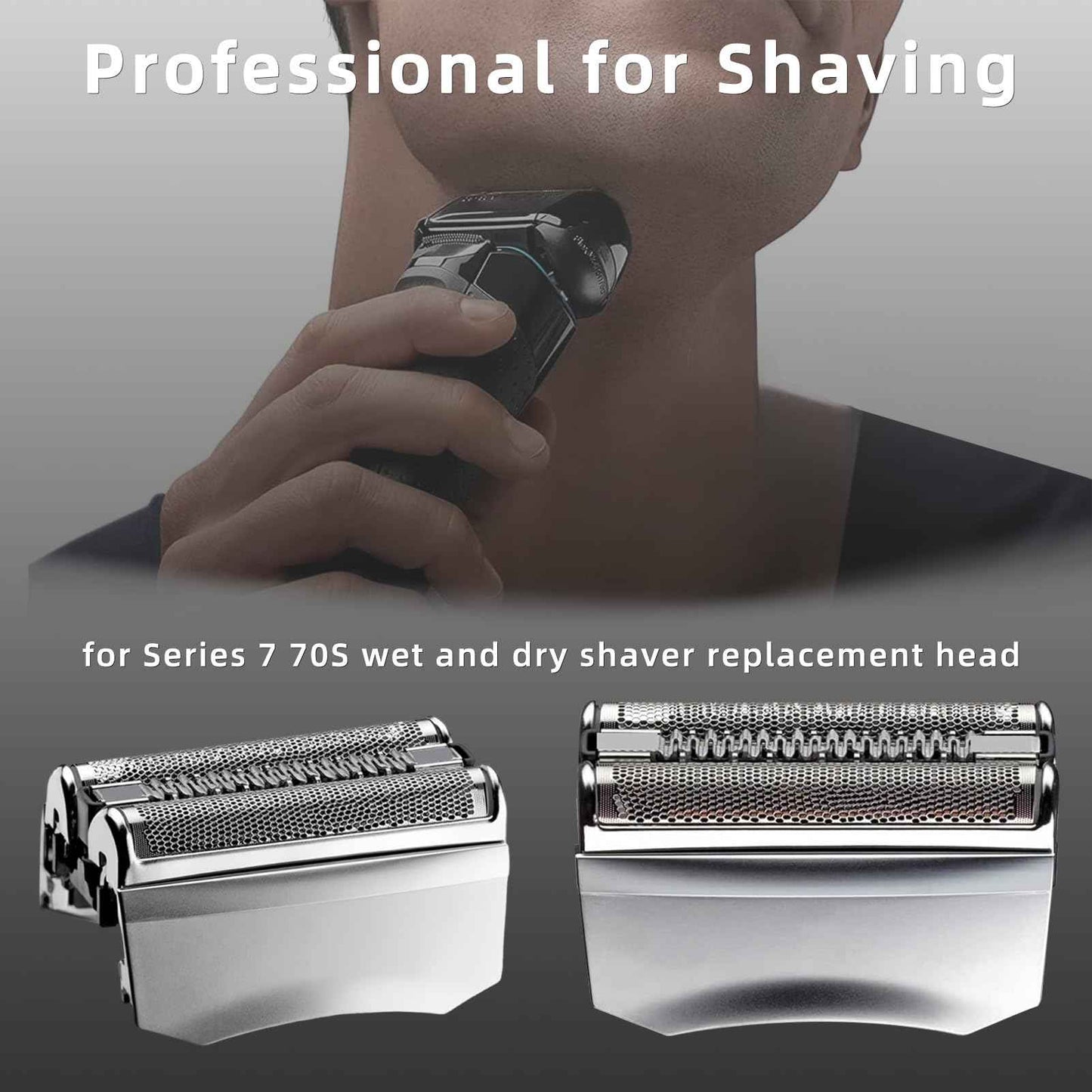 70S Series 7 Razor Replacement Head Compatible with S7 Foil Shaver Replacement Head Blades for Series S7 720s 740s 750cc 760cc 765cc 790cc 795cc 799cc 7840s 7893s 7855s 7842S 7790cc for boyfriends men