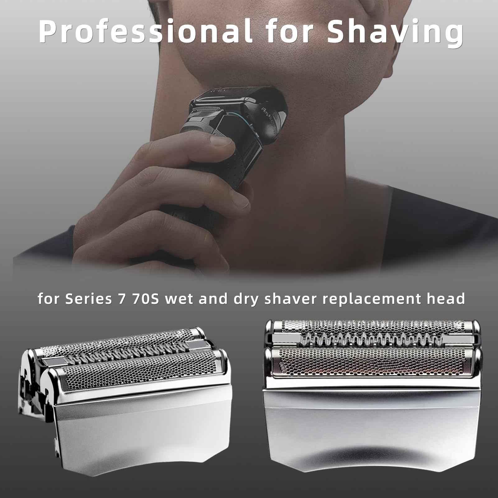 70S Series 7 Razor Replacement Head Compatible with S7 Foil Shaver Replacement Head Blades for Series S7 720s 740s 750cc 760cc 765cc 790cc 795cc 799cc 7840s 7893s 7855s 7842S 7790cc for boyfriends men