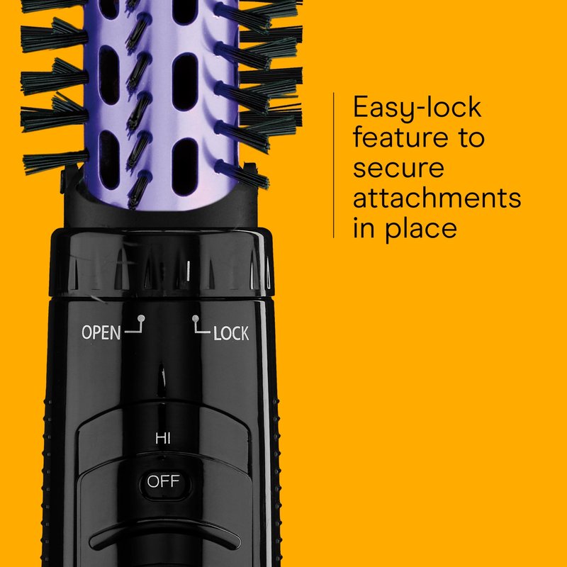 Conair 2-in-1 Hot Air Curling Combo, Includes 1.5-inch Curl Brush and 1-inch Aluminum Bristle Brush