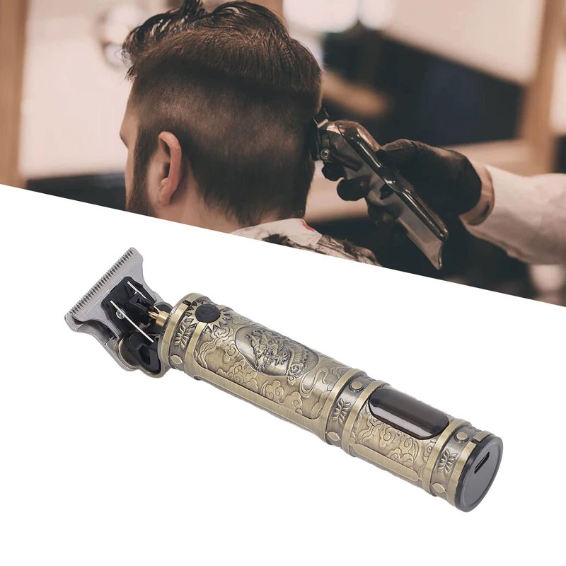 Haofy Hair Clipper, LCD Display Delicate Electric Hair Clipper Easy Cleaning Professional with 3 Combs for Outdoor