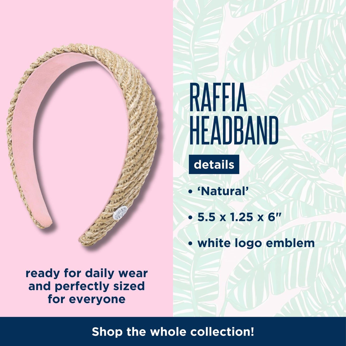Lilly Pulitzer Raffia Fashion Headband
