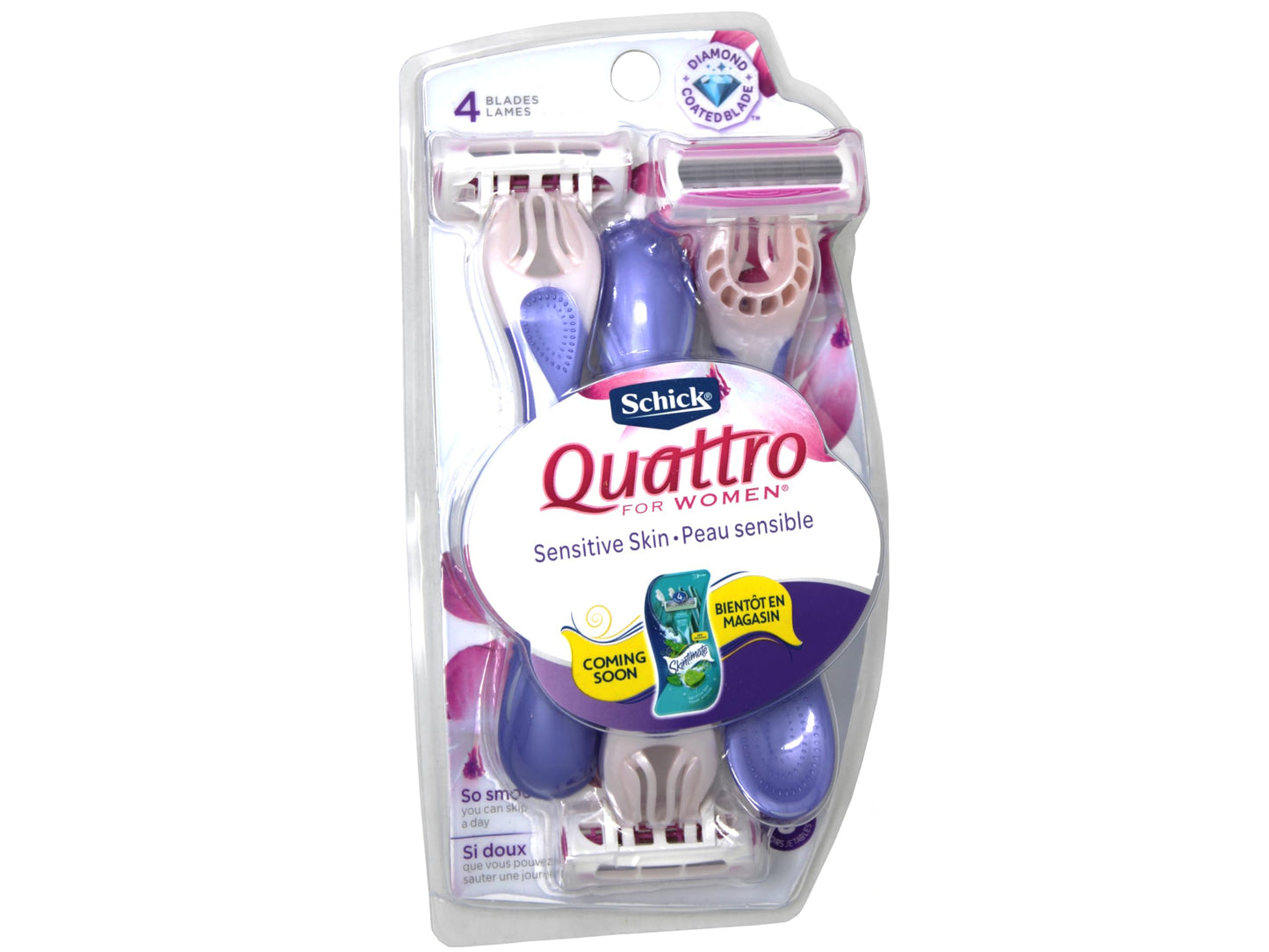 Schick Disposable Razors Quattro High Performance, 3 CT (Pack of 6)