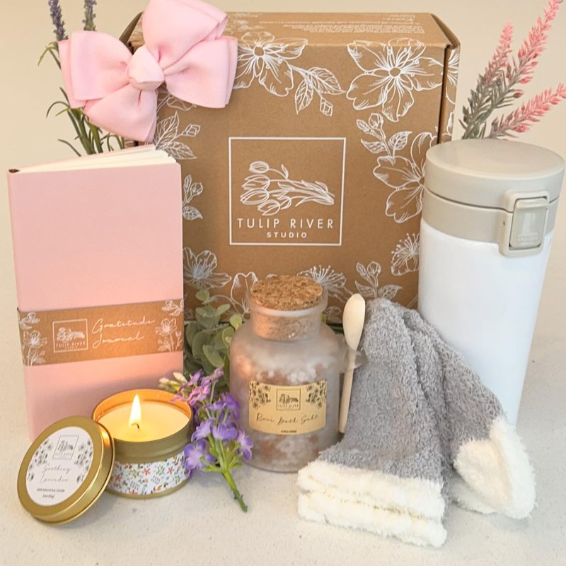Thinking of You Gift – Birthday Box, Care Package, Spa Kit, Get Well Gift Baskets, Cheer Up and Relaxation Gift Set