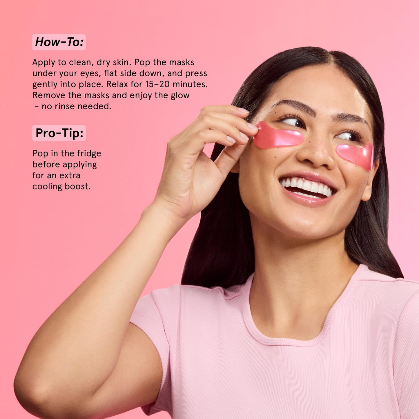 grace & stella Award Winning Under Eye Mask - Reduce Dark Circles, Puffy Eyes, Undereye Bags, Wrinkles - Gel Under Eye Patches - Small Birthday Gifts - Vegan Cruelty-Free (Pink, 6 Pairs)