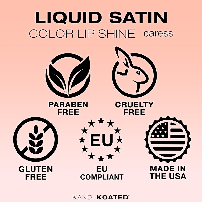 Kandi Koated Liquid Satin Lip Color - High-Shine Finish, Moisturizing Formula | Rich Colors, Paraben-Free, Cruelty-Free