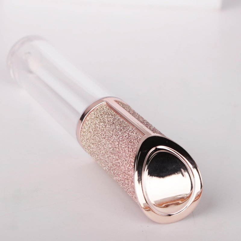 COSIDEA 15pcs Round Empty 5ml 0.17oz lip gloss tubes with wand and Gradient pink leather slope cap Lipgloss tube containers for lip oil packing
