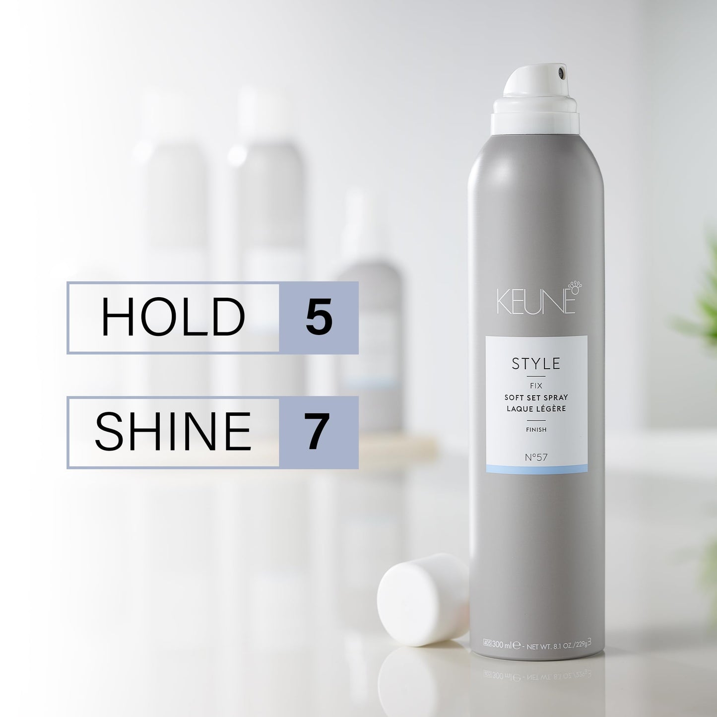 KEUNE Style Soft Set Spray, Lightweight Flexible Hold Hairspray, 9.2 Fl Oz