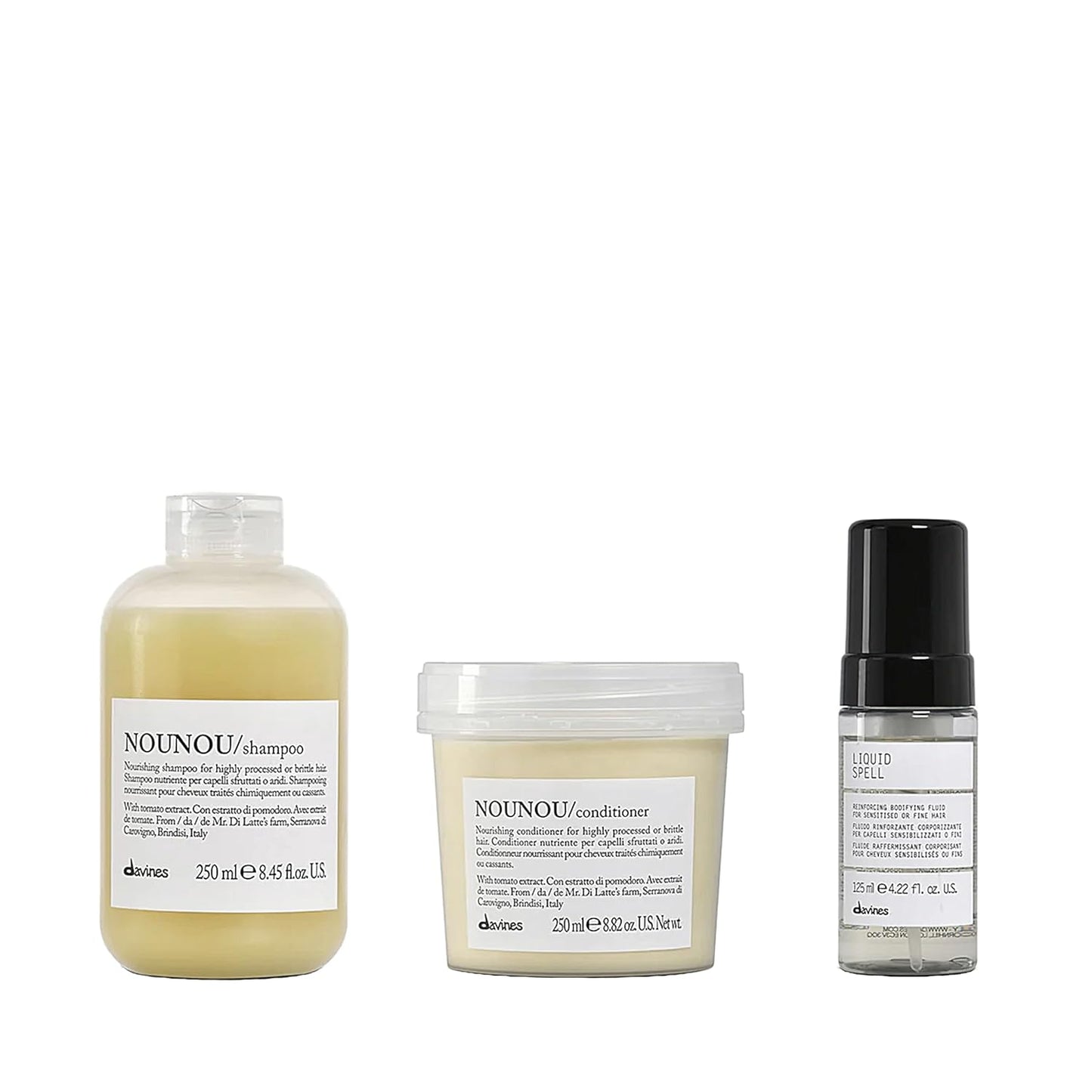 Davines NOUNOU Conditioner - Hydrating Deep Conditioner for Bleached & Damaged Hair | 2.5 fl oz