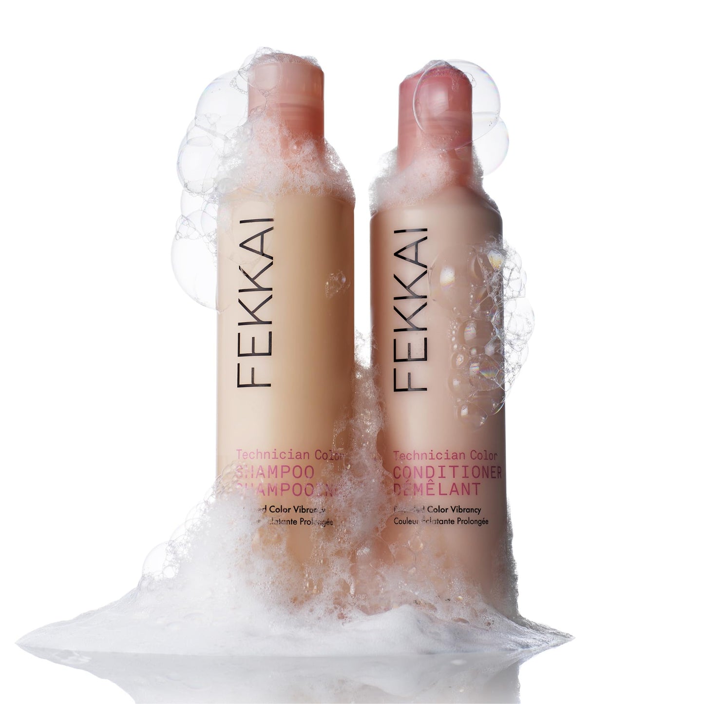 FEKKAI Technician Color Conditioner - Includes 2 oz + 8.5 oz Bottles - Extends Vibrancy of Color-Treated Hair - Free of Sulfates, Parabens, Phthalates - Vegan, Cruelty-Free