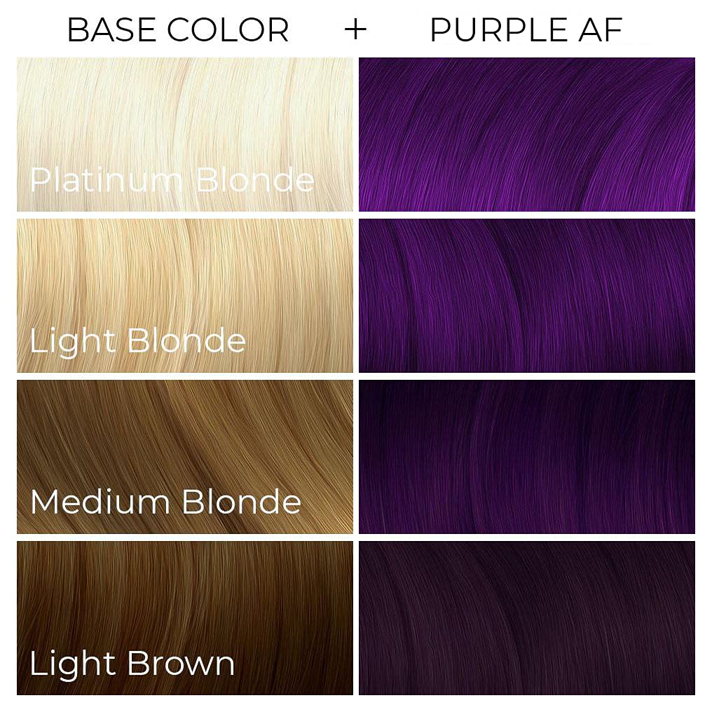 Arctic Fox Semi-Permanent Hair Dye - Purple AF | Vegan, Cruelty-Free, Ammonia-Free - 8 Fl Oz