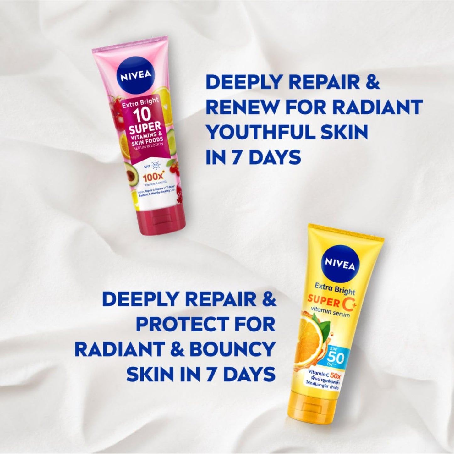 NIVEA Extra Bright Body Serum, Premium Fragrance Miracle Sweet Pear, 320 ml