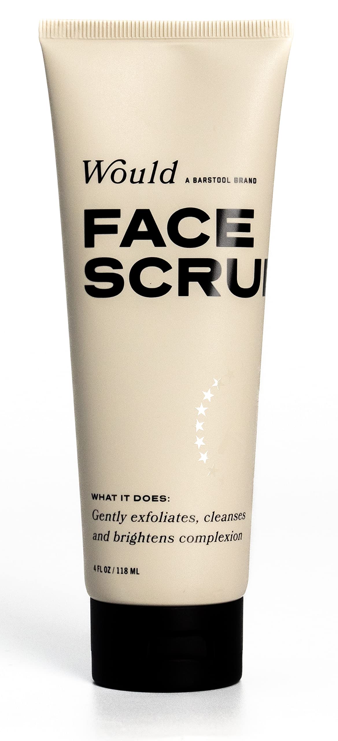 Would Exfoliating Face Scrub for Men by Barstool Sports, 4 fl. oz, Moisturizing Facial Wash, Improves Softness, and Helps Reduce Blemish Breakouts, Rinses Away Cleanly