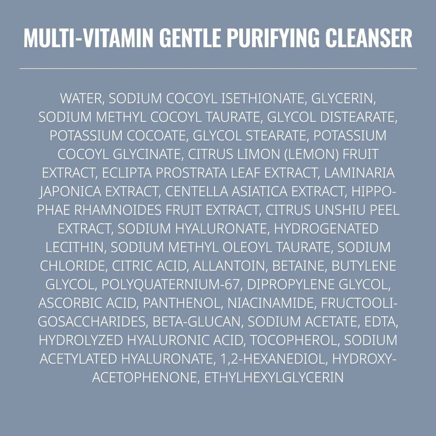 ASNO Multi Vitamin Gentle Purifying Cleanser 150ml – Low pH Vegan Face Wash for Sensitive Skin, Hydrating Deep Cleanse with Fine Bubble, Lemon + Niacinamide + Centella Asiatica, Korean Skincare