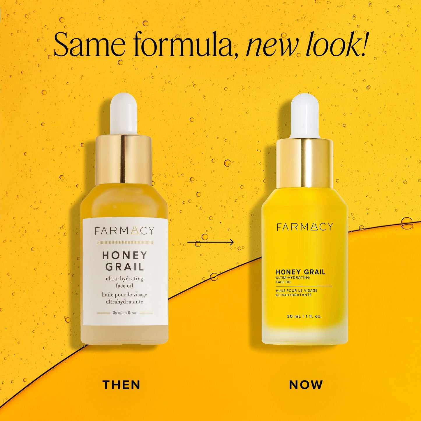 Farmacy Honey Grail Hydrating Face Oil - Nourishing Oil for Skin & Hair - Infused with Sea Buckthorn, Rosehip & Buckwheat Honey to Moisturize & Maintain a Healthy Skin Barrier (30ml)