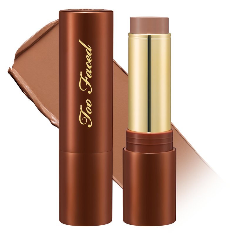 Too Faced Chocolate Soleil Melting Bronzing & Sculpting Stick | Multi-Use, Contour + Cream Bronzer Stick | Lightweight, Satin-Finish with Buildable Coverage, 0.28 Ounce, 0.28 Ounce, Chocolate Mousse