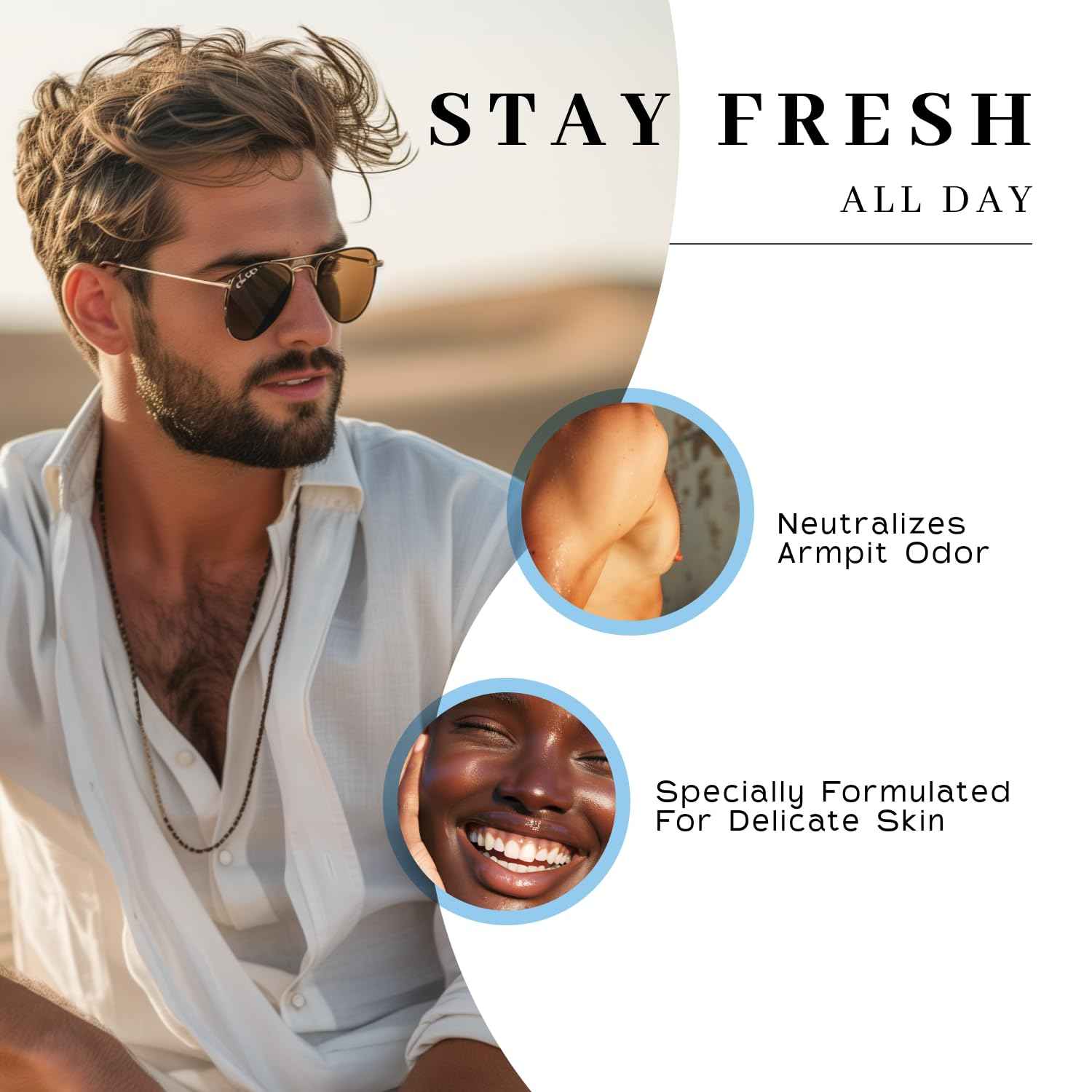 Vanman’s - Coconut and Magnesium Deodorant Stick for Delicate Skin - Odor Control for Underarms - Magnesium Deodorant for Women and Men - Personal Care Products - 2.2 oz