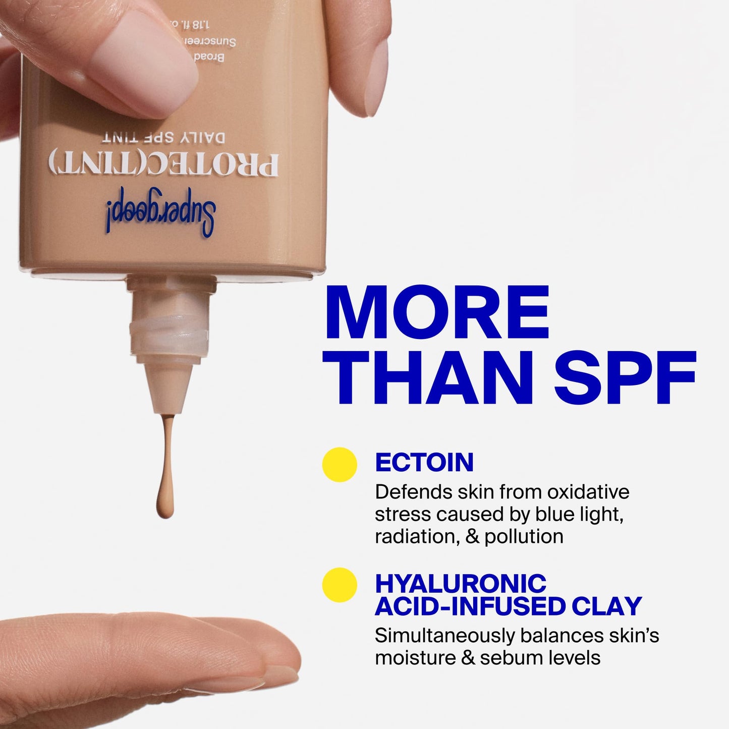 Supergoop! Protec(tint) Daily Skin Tint SPF 50 - 30W - Light, Buildable Coverage for Immediately Smooth, Even-Looking Skin - Natural Finish
