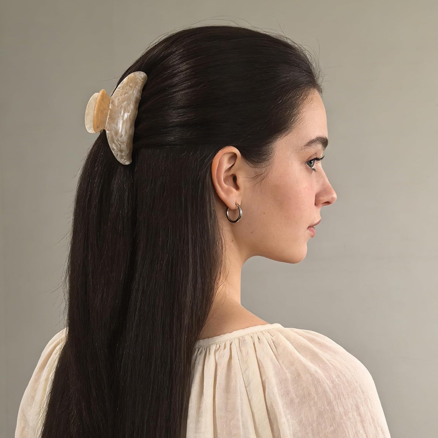 Hair Claw Clips - 10Pcs Medium Non-Slip Clips for Thick/Thin Hair | Strong Hold Styling Accessories for Women & Girls