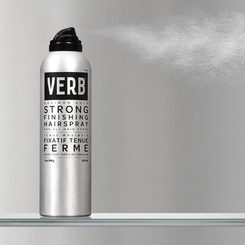 VERB Strong Finishing Hairspray, 7 oz - Firm Hold + Humidity Resistant - Warm Floral Scent