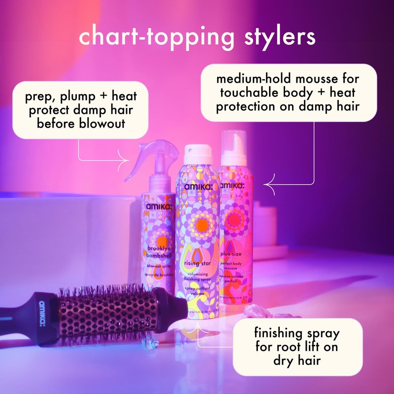 amika rising star volumizing finishing spray, 1.8oz